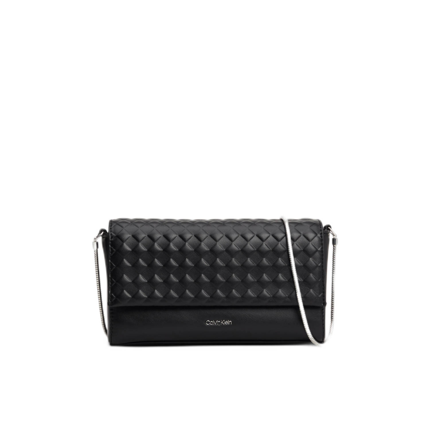 Calvin Klein Gewatteerde Mini Crossbody Tas voor Vrouwen Black Dames