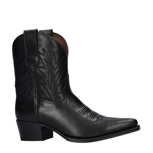 Sendra leren cowboylaarzen zwart afbeelding