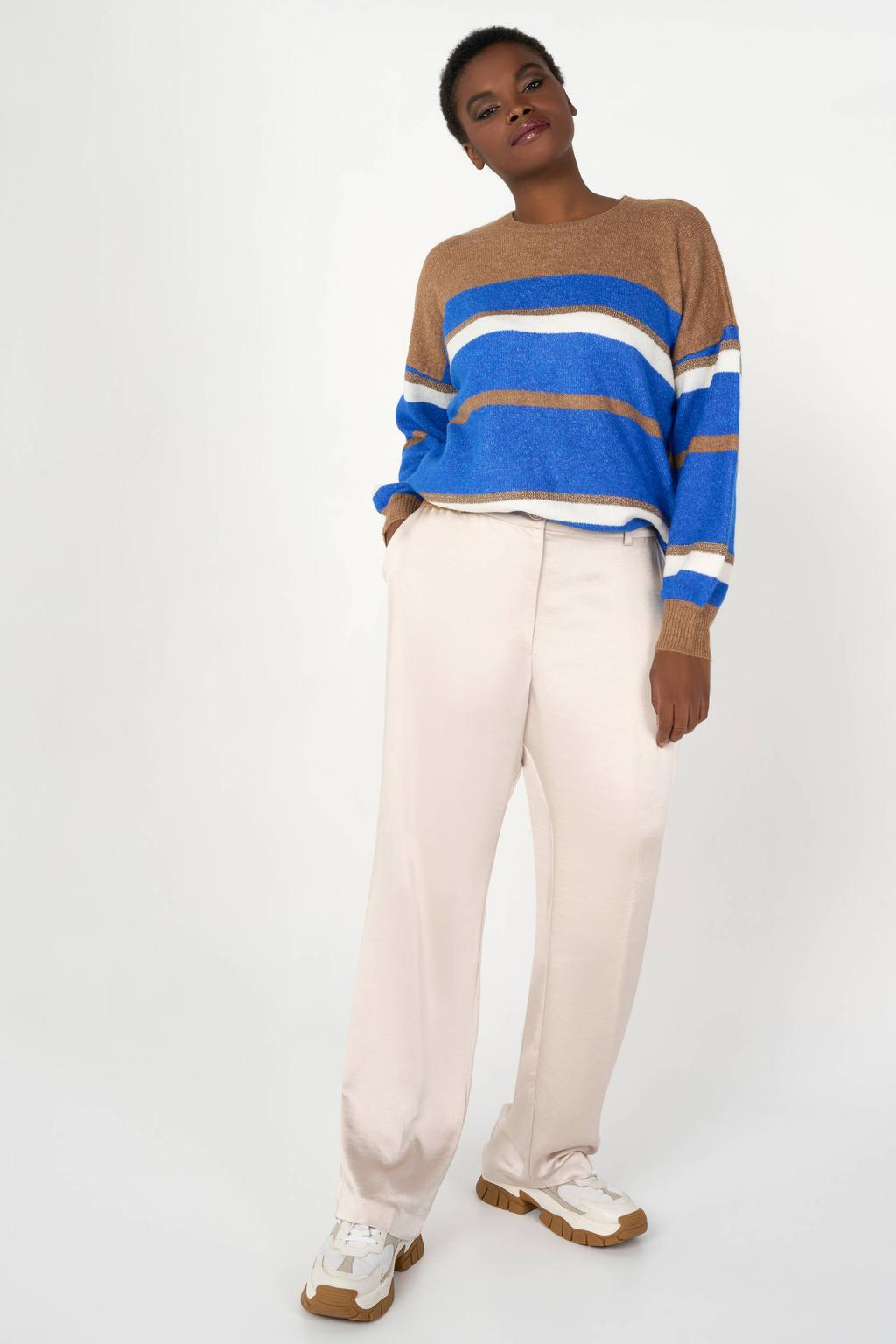 MS Mode trui blauw/taupe kopen? | Morgen in huis | wehkamp