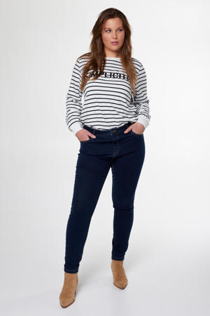 slim fit jeans dark blue denim