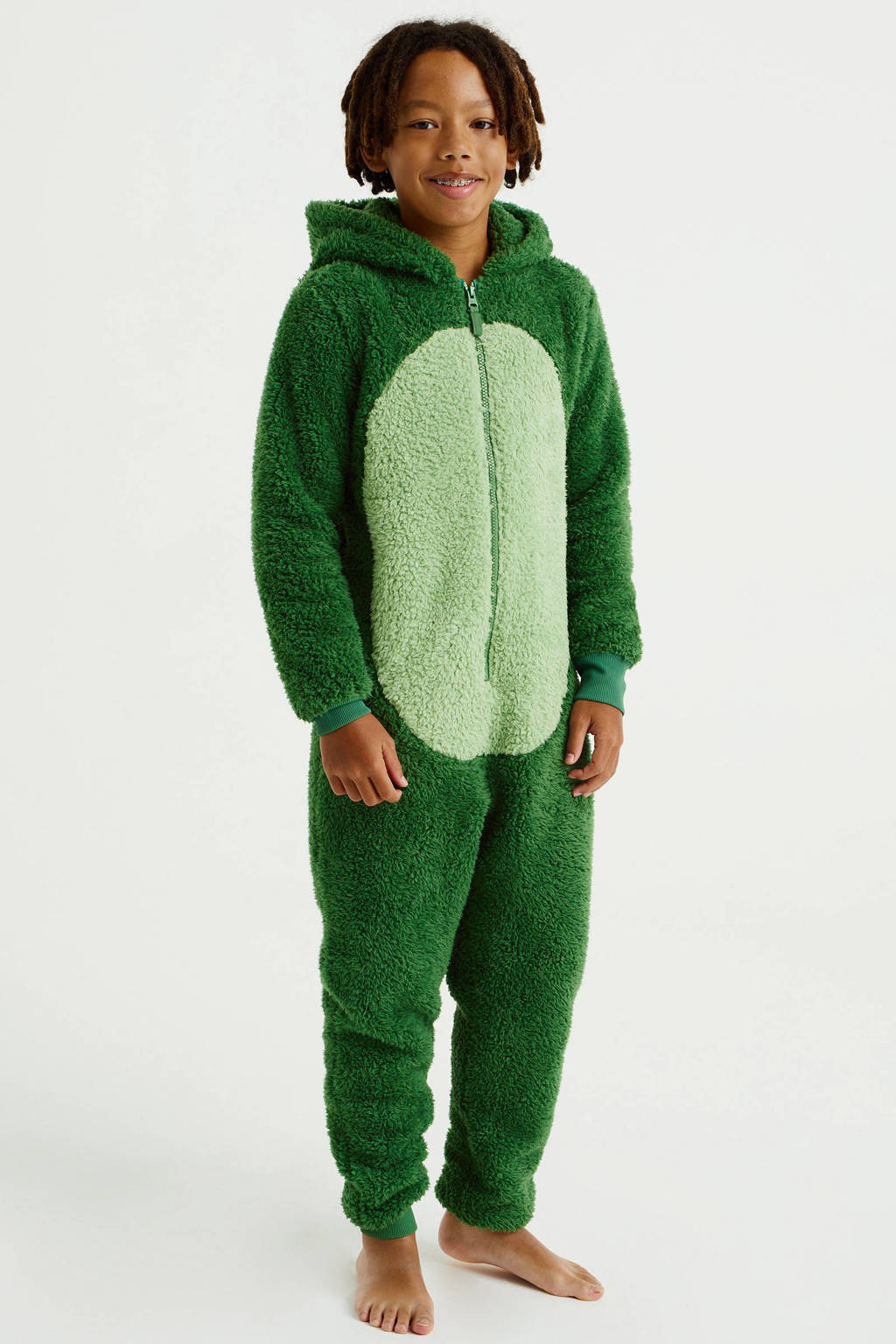 teddy onesie groen