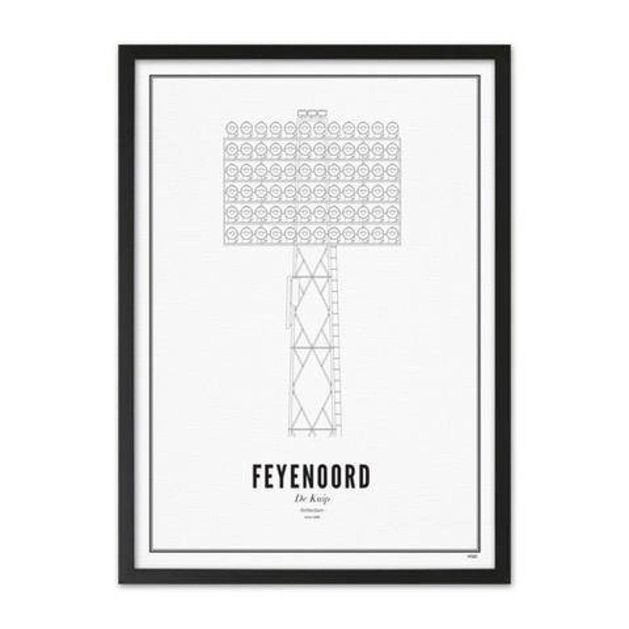 WIJCK. poster Feyenoord lichtmast (50x70 cm) - Afbeelding 2