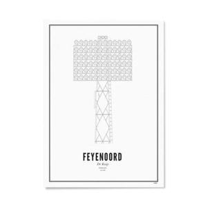 poster Feyenoord lichtmast  (30x40 cm)