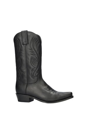 Lucky Mick nubuck cowboylaarzen zwart