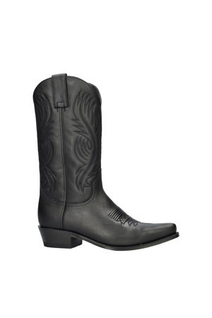 Lucky Mick  nubuck cowboylaarzen zwart