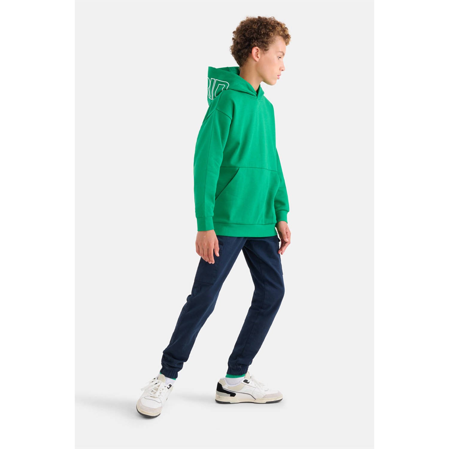 Shoeby hoodie met backprint groen
