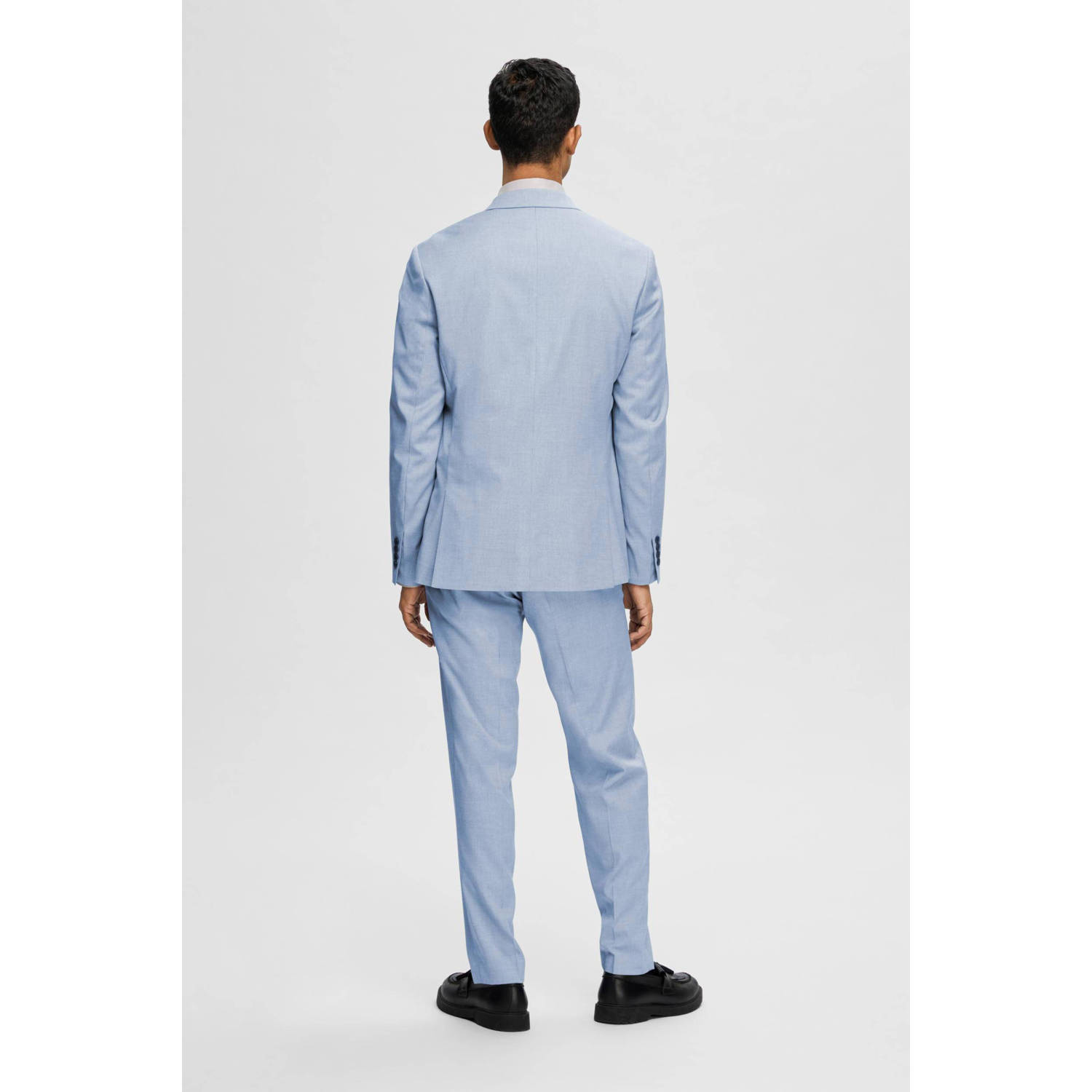 SELECTED HOMME slim fit colbert SLHCEDRIC blauw