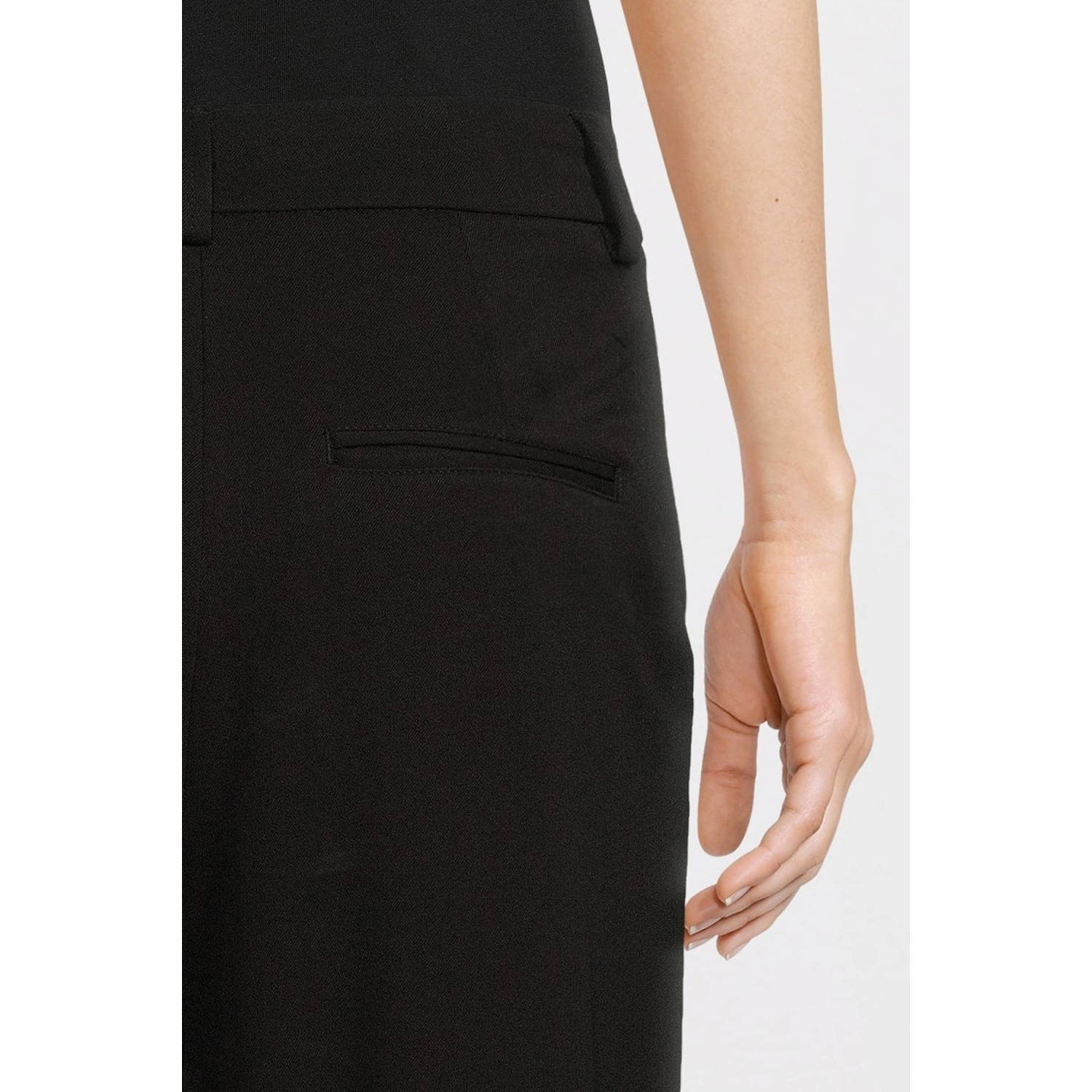 MSCH Copenhagen high waist wide leg pantalon MSCHHenrika zwart