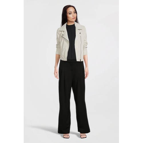 MSCH Copenhagen high waist wide leg pantalon MSCHHenrika zwart afbeelding