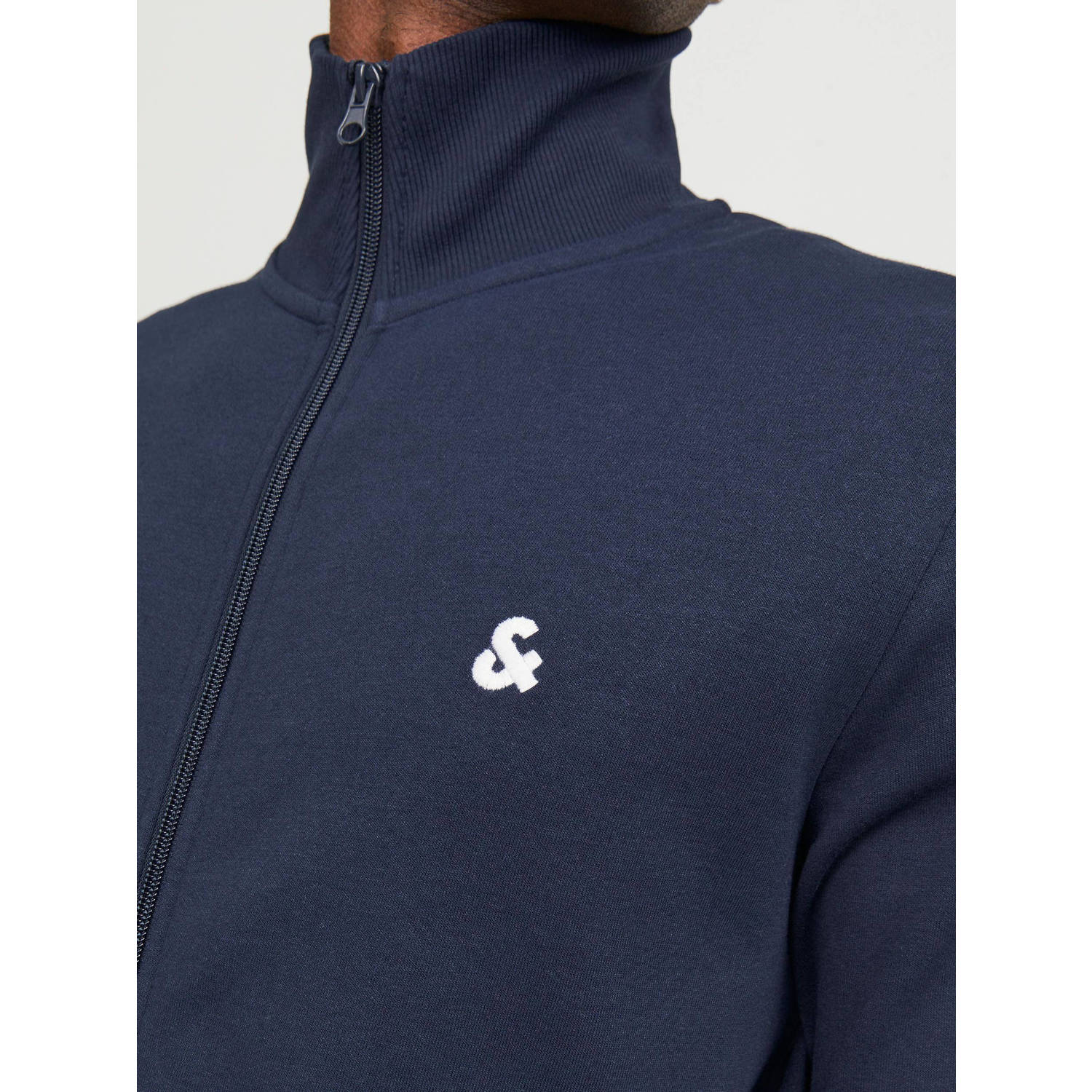 JACK & JONES ESSENTIALS sweatvest JJEPAULOS met logo navy blazer