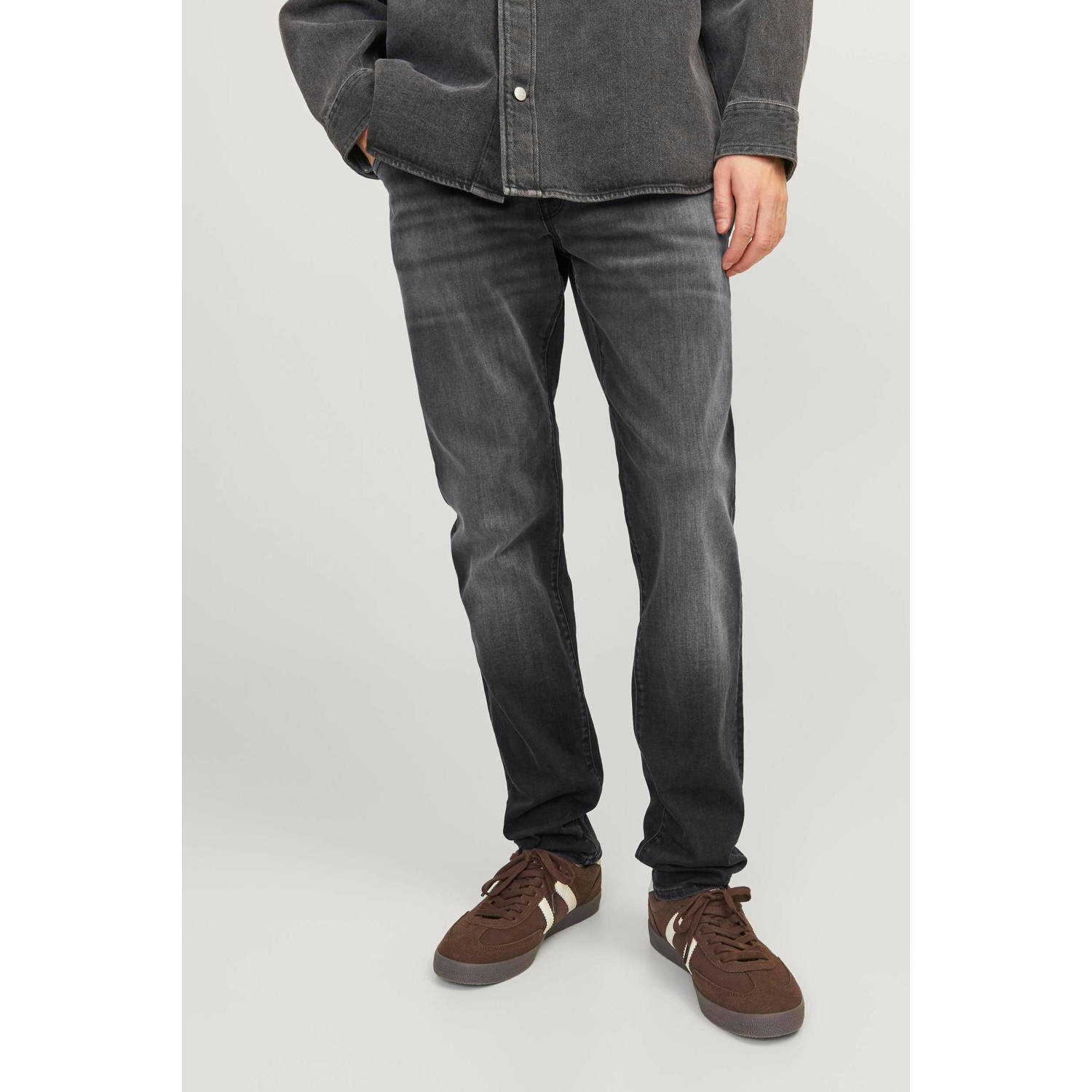 JACK & JONES JEANS INTELLIGENCE slim fit jeans JJIGLENN cb 343 black denim