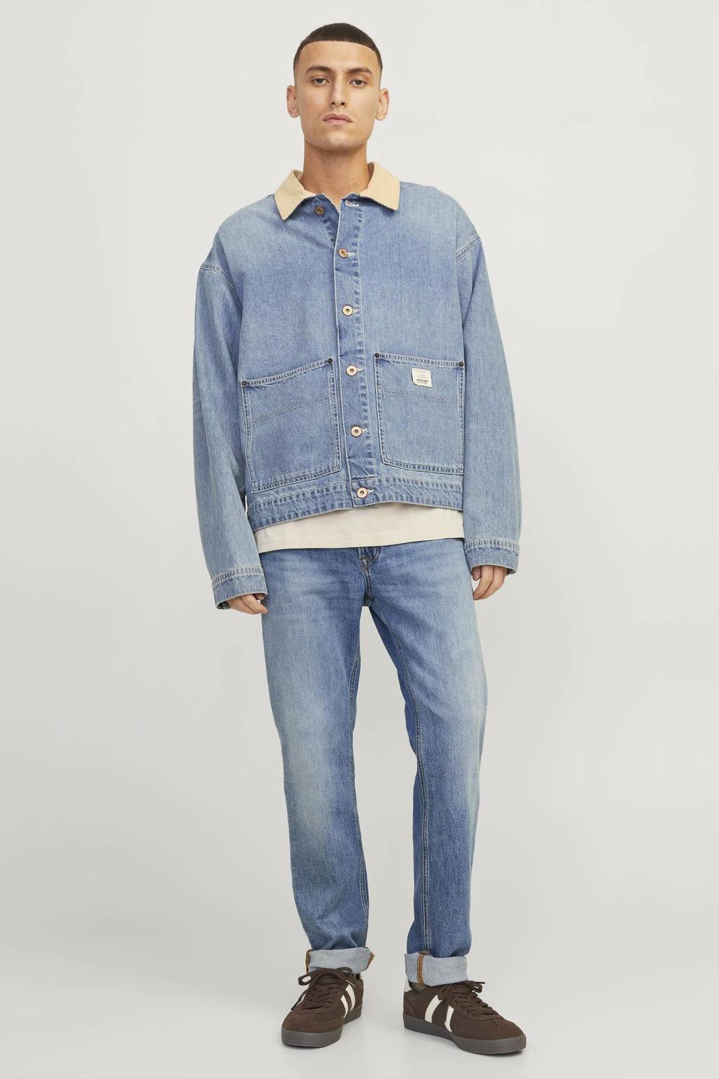 JACK & JONES JEANS INTELLIGENCE regular fit jeans JJICLARK JJORIGINAL blue denim