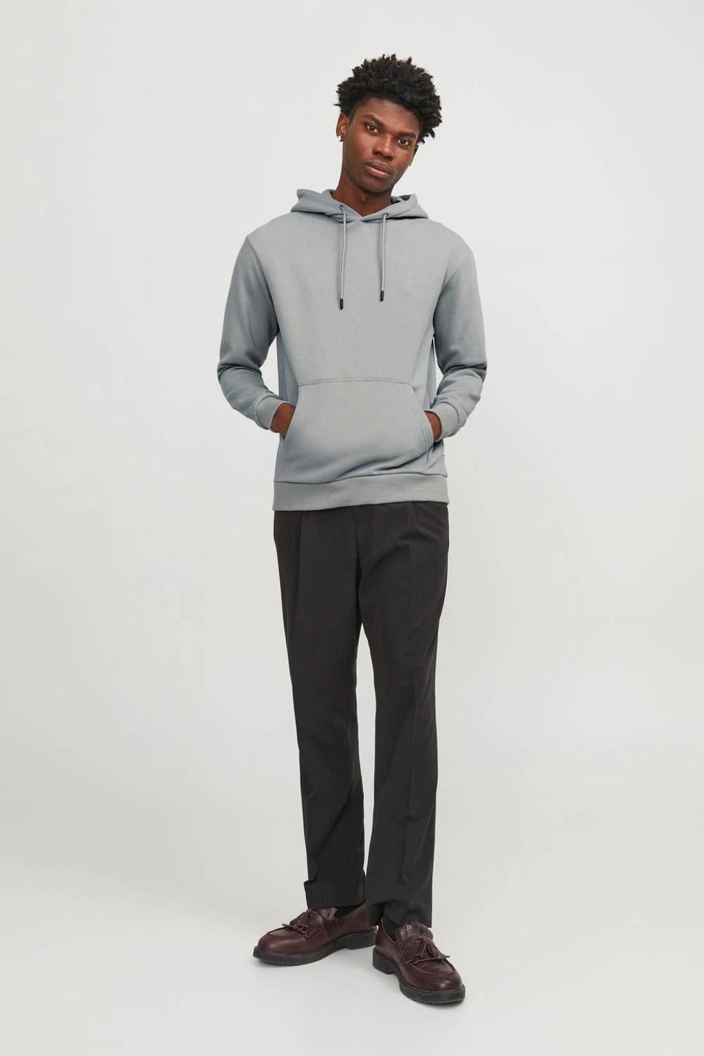 JACK & JONES ESSENTIALS hoodie JJEBRADLEY ultimate grey