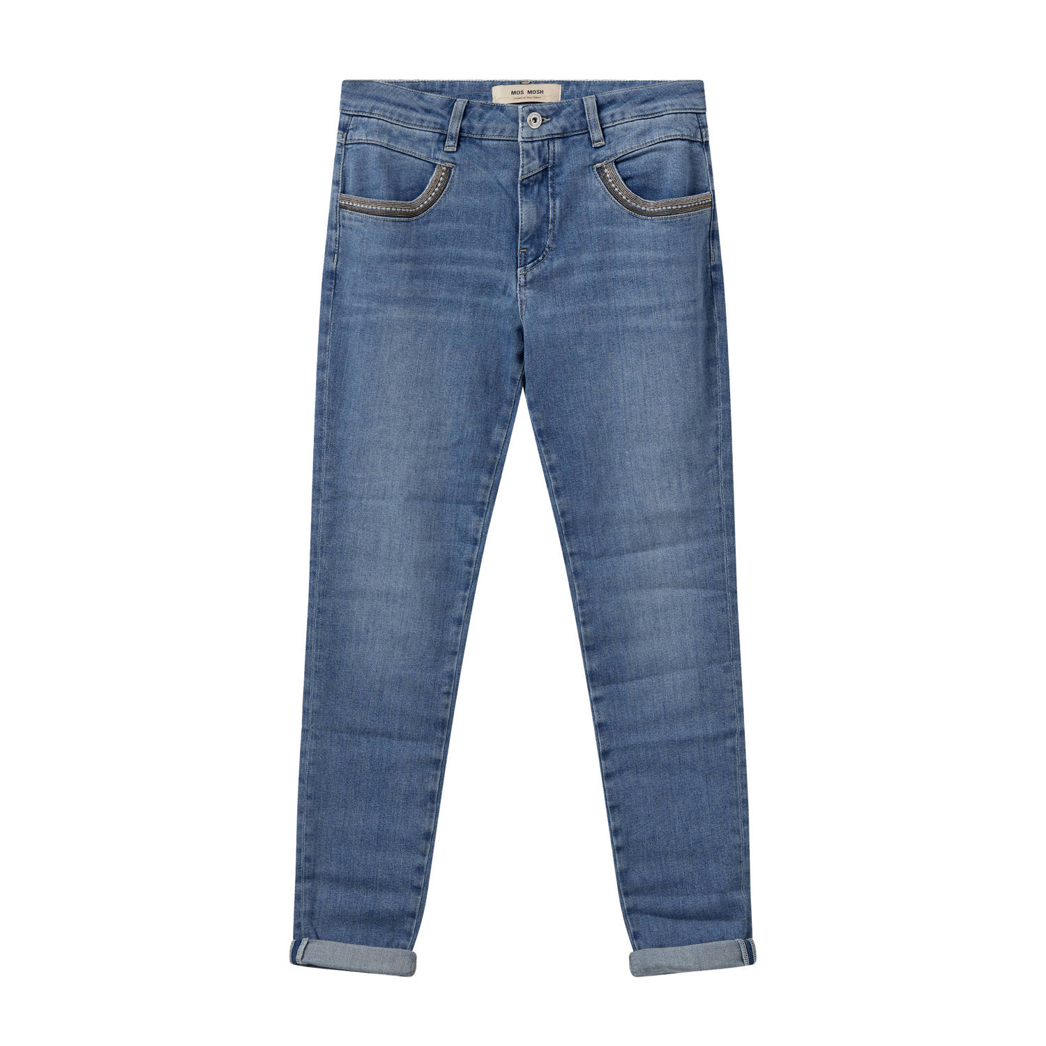 MOS MOSH Skinny Jeans Naomi Nion Spring Blauw 25 Dames Blue Dames