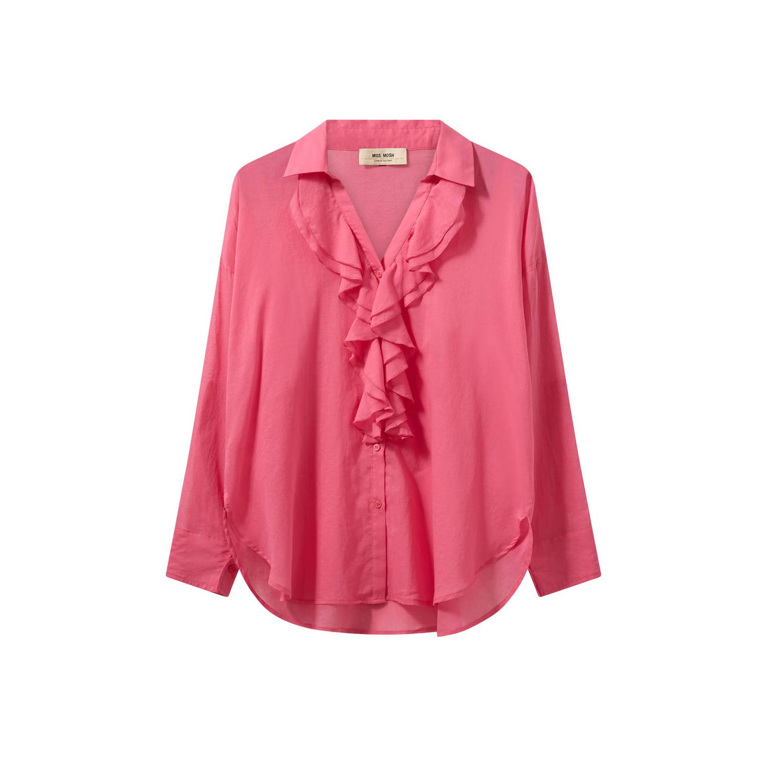 Mos Mosh blouse MMJelena met ruches roze