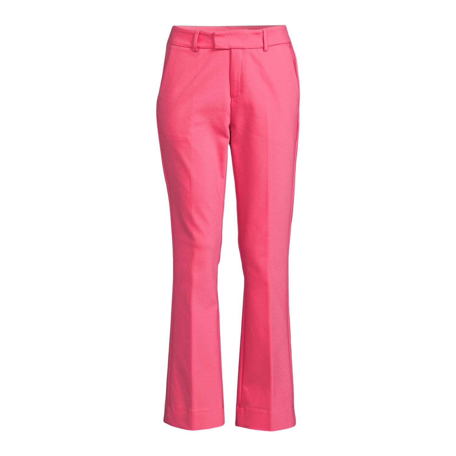 MOS MOSH Bootcut stoffen broek in effen design model 'ELLEN NIGHT'