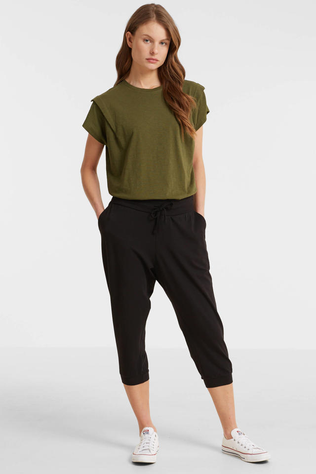 JINSHI Broeken Dames Zomer 3/4 lange broek Capribroeken Vrijetijdsbroek Cargobroek outdoorbroek Wandelbroeken met 6 zakken Grijs Maat 3XL