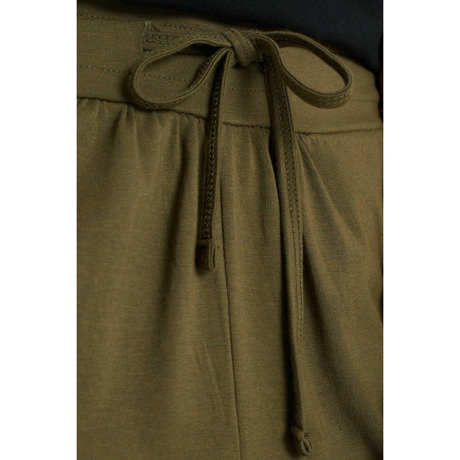 anytime harem capri jogger khaki