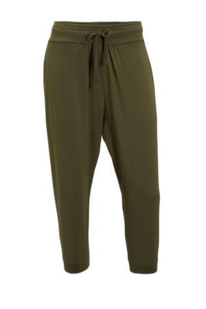 harem capri jogger khaki