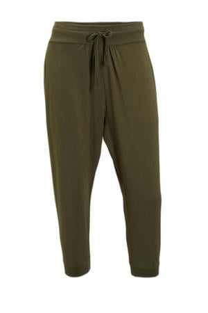 harem capri jogger khaki