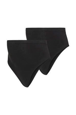 zwangerschapsstring MLHEAL (set van 2) zwart