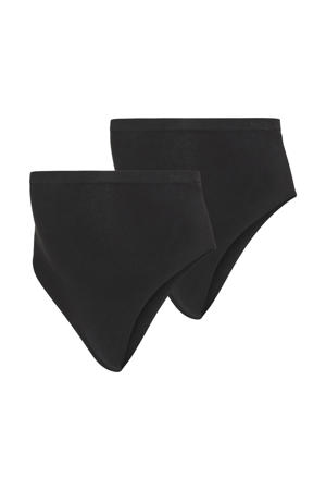 zwangerschapsstring MLHEAL (set van 2) zwart