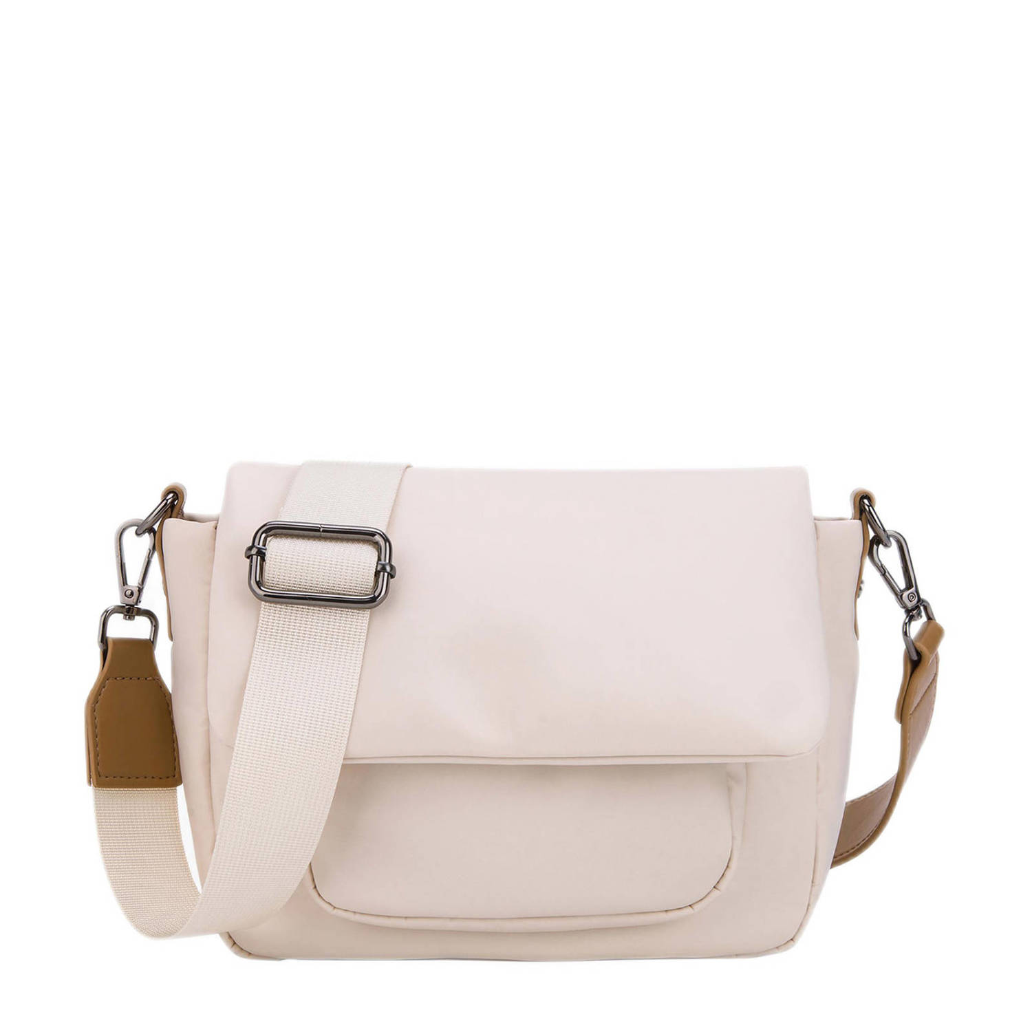 HVISK crossbody tas Cayman Pocket Puffer beige