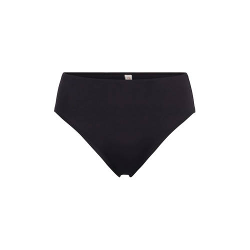 ESPRIT Women Beach high waist bikinibroekje met ribstructuur zwart