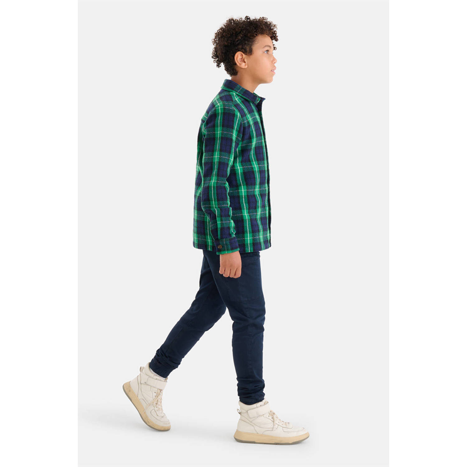 Shoeby regular fit broek donkerblauw