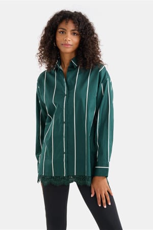 gestreepte blouse groen