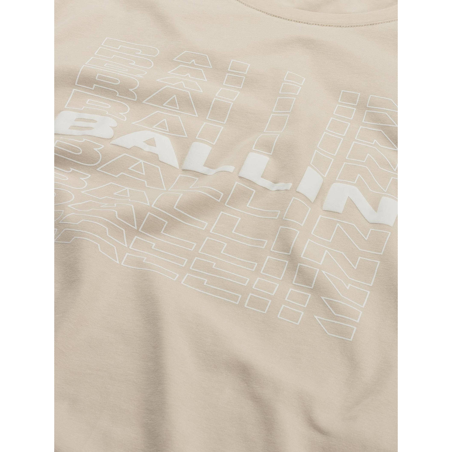 Ballin T-shirt met printopdruk sand