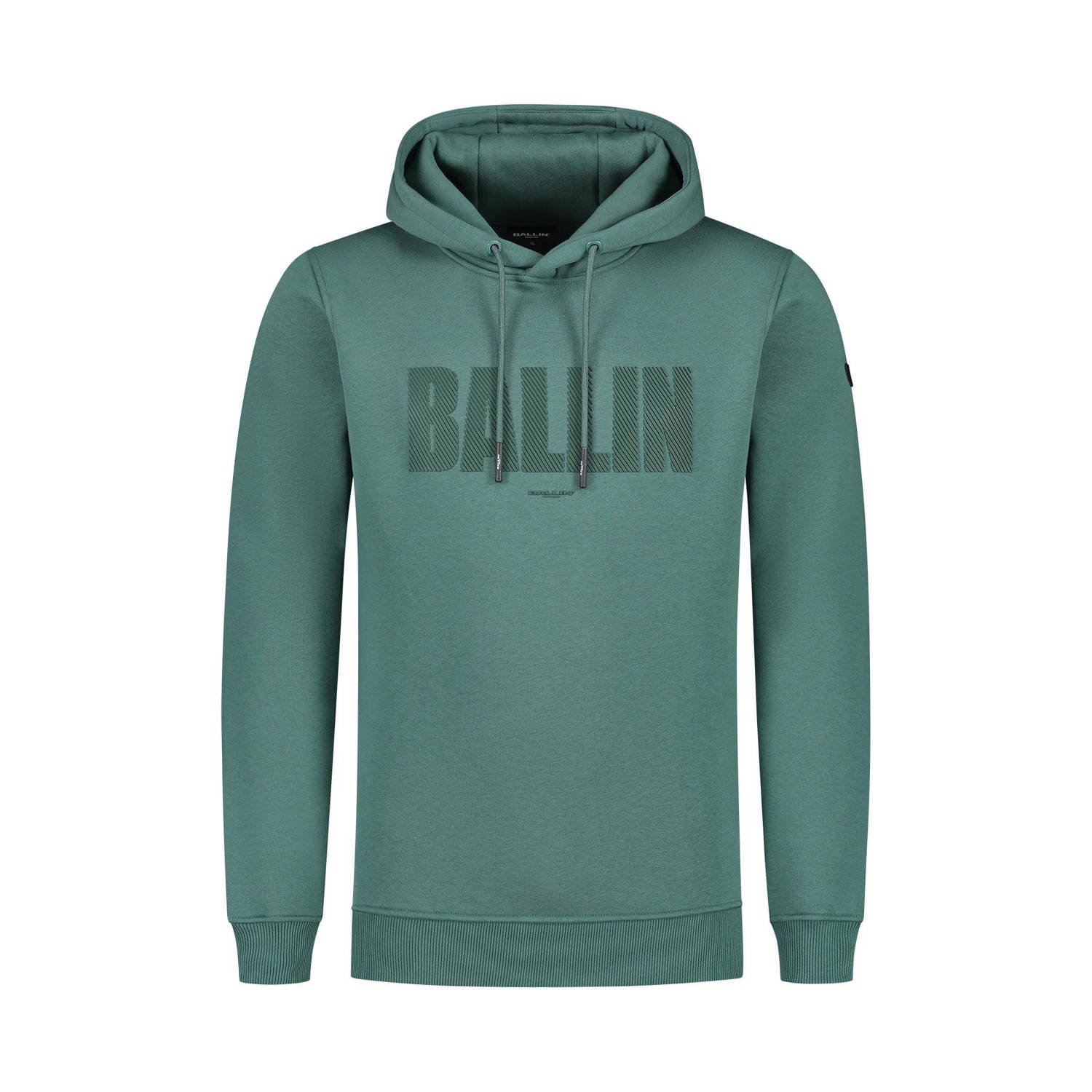 Ballin hoodie met printopdruk faded green