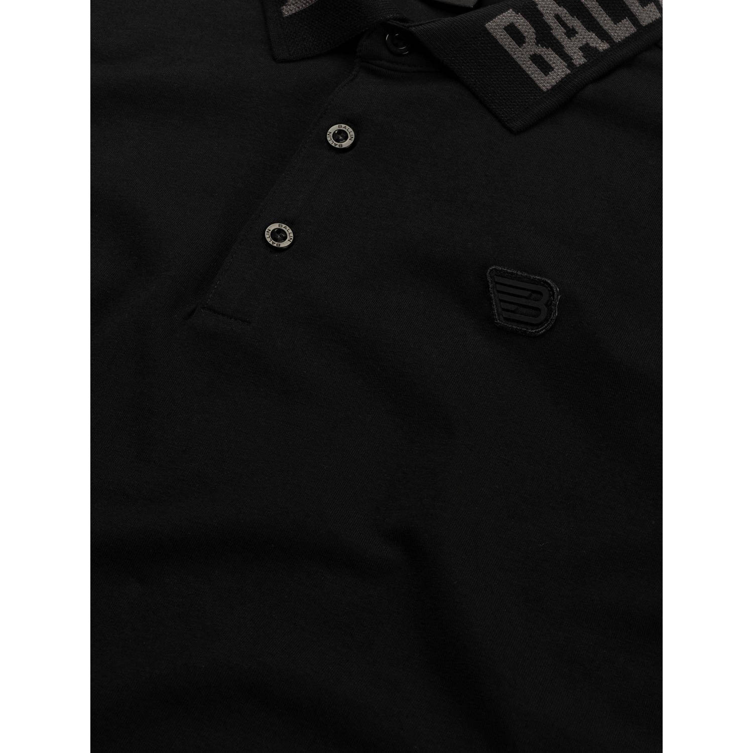Ballin polo met logo zwart