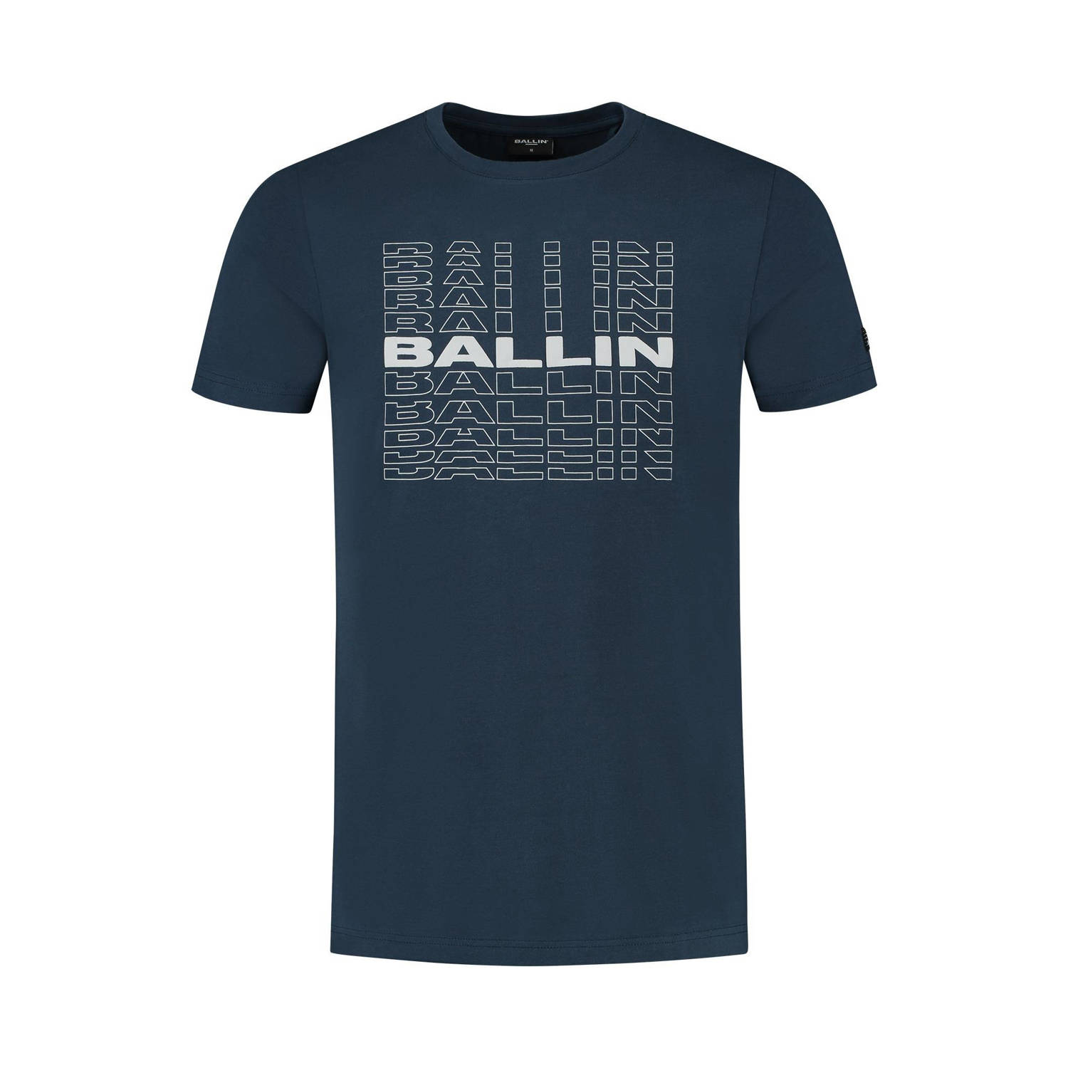 Ballin T-shirt met printopdruk navy