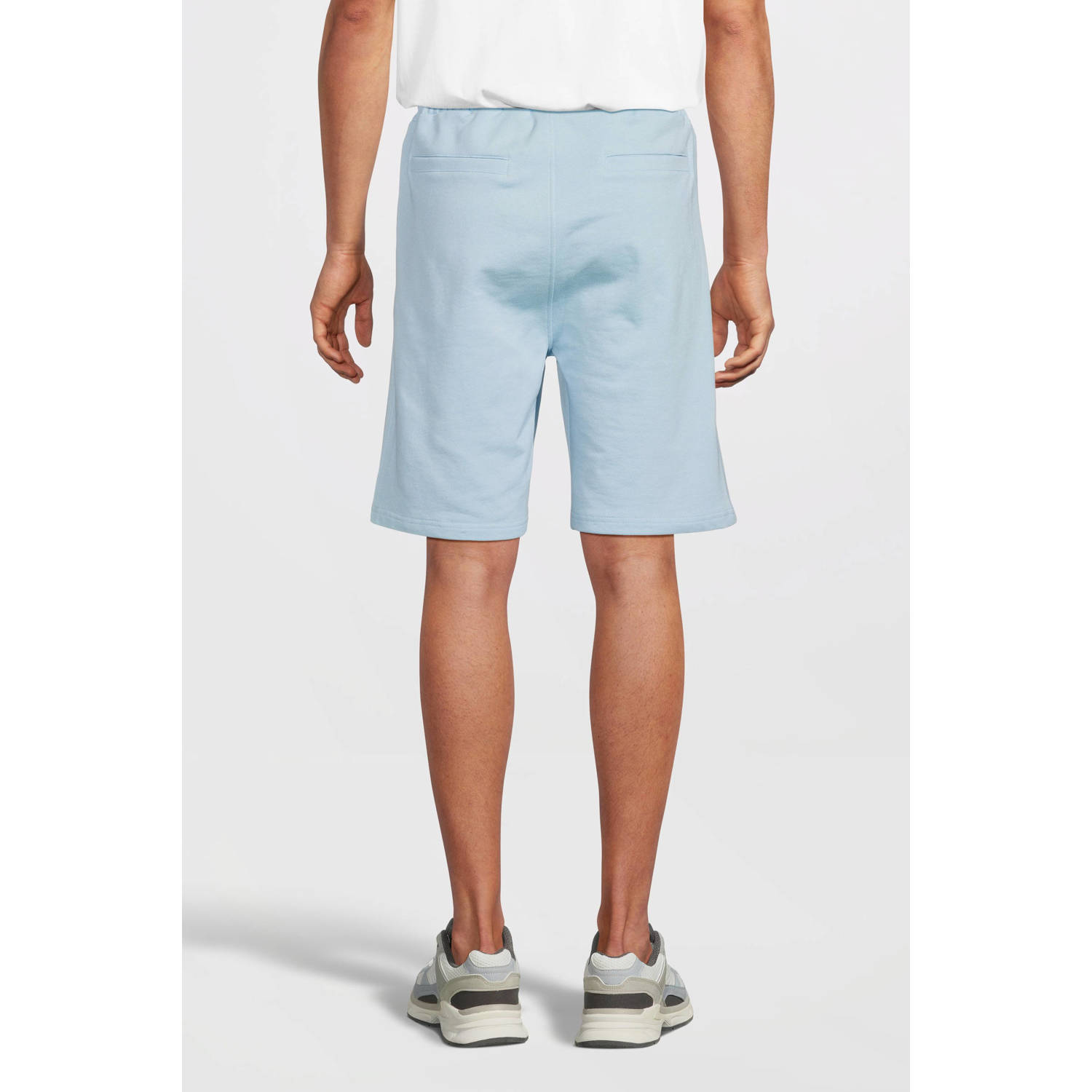 Ballin regular fit short met logo lt blue