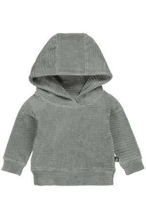 baby corduroy hoodie groen