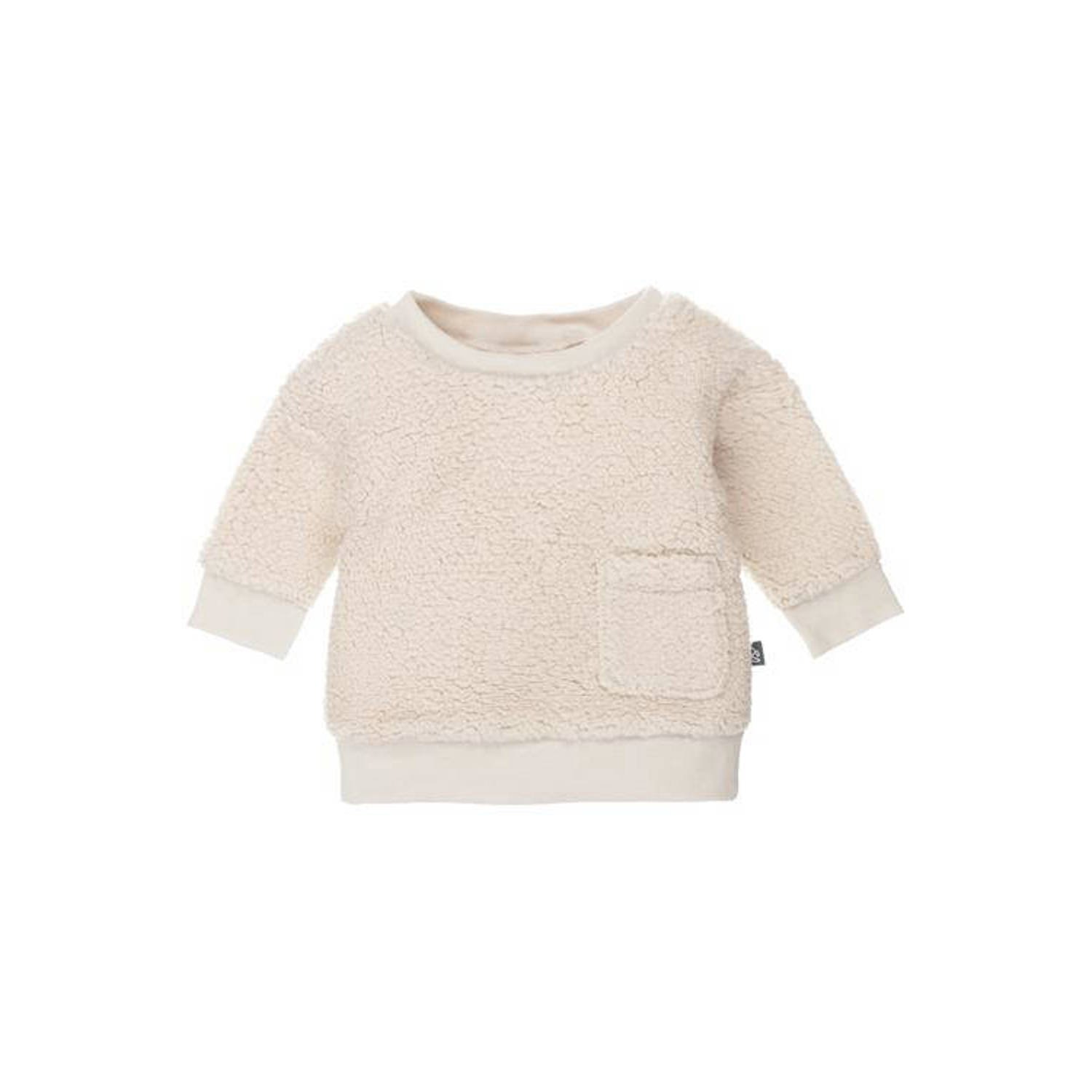 Babystyling baby sweater beige Effen 50 56 | Sweater van