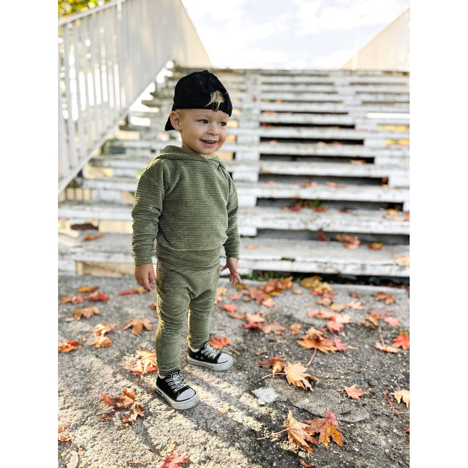 Babystyling baby regular fit broek kaki