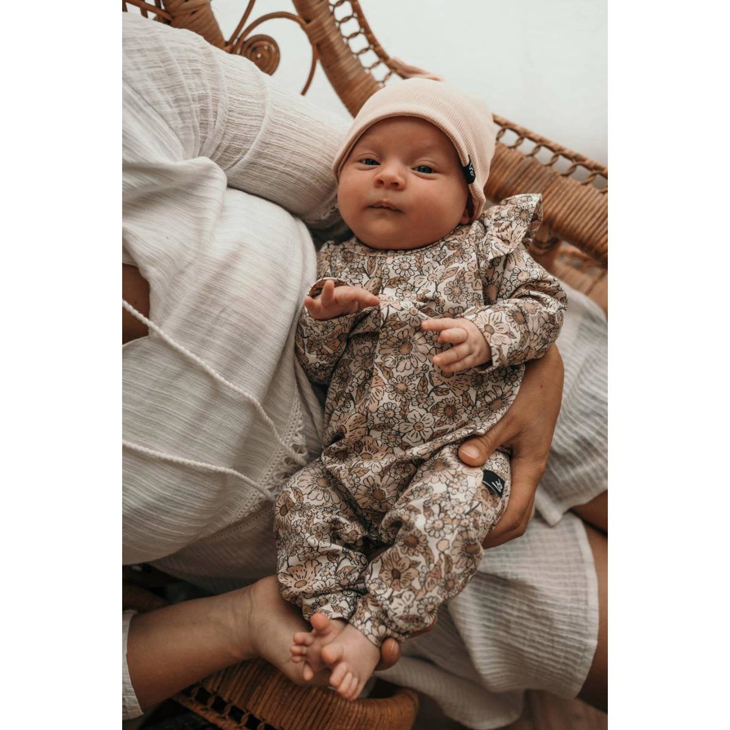 Babystyling baby gebloemd boxpak ecru beige