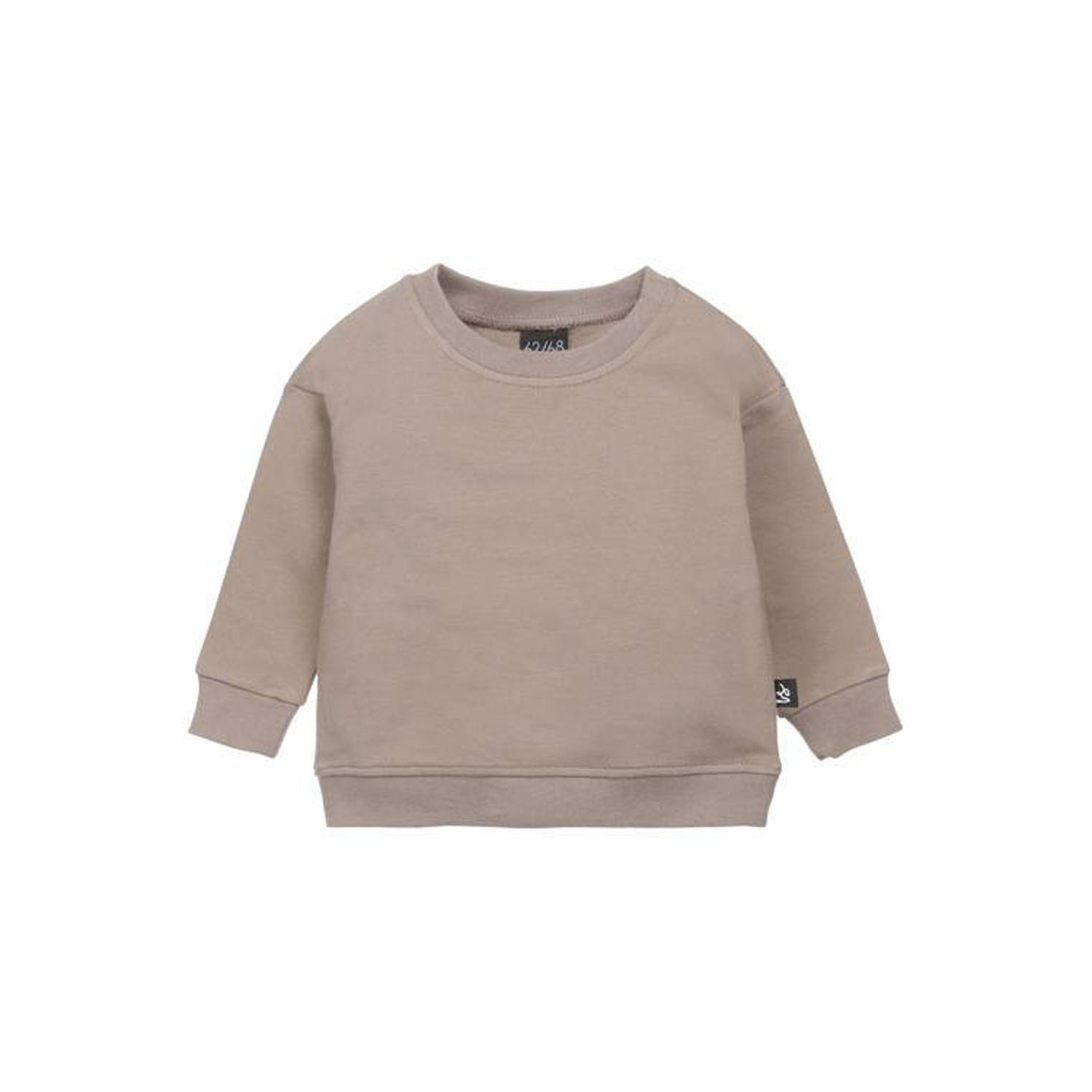 Babystyling baby sweater bruin Effen 50 56 | Sweater van