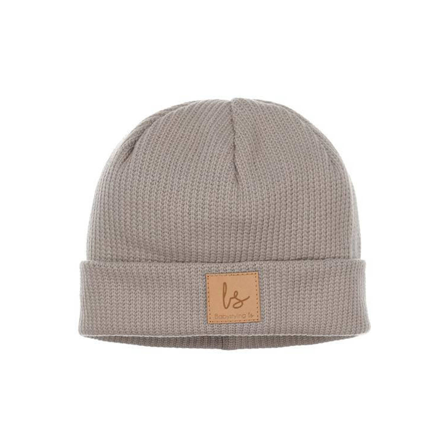 Babystyling muts light oak Bruin Katoen Effen 62 74