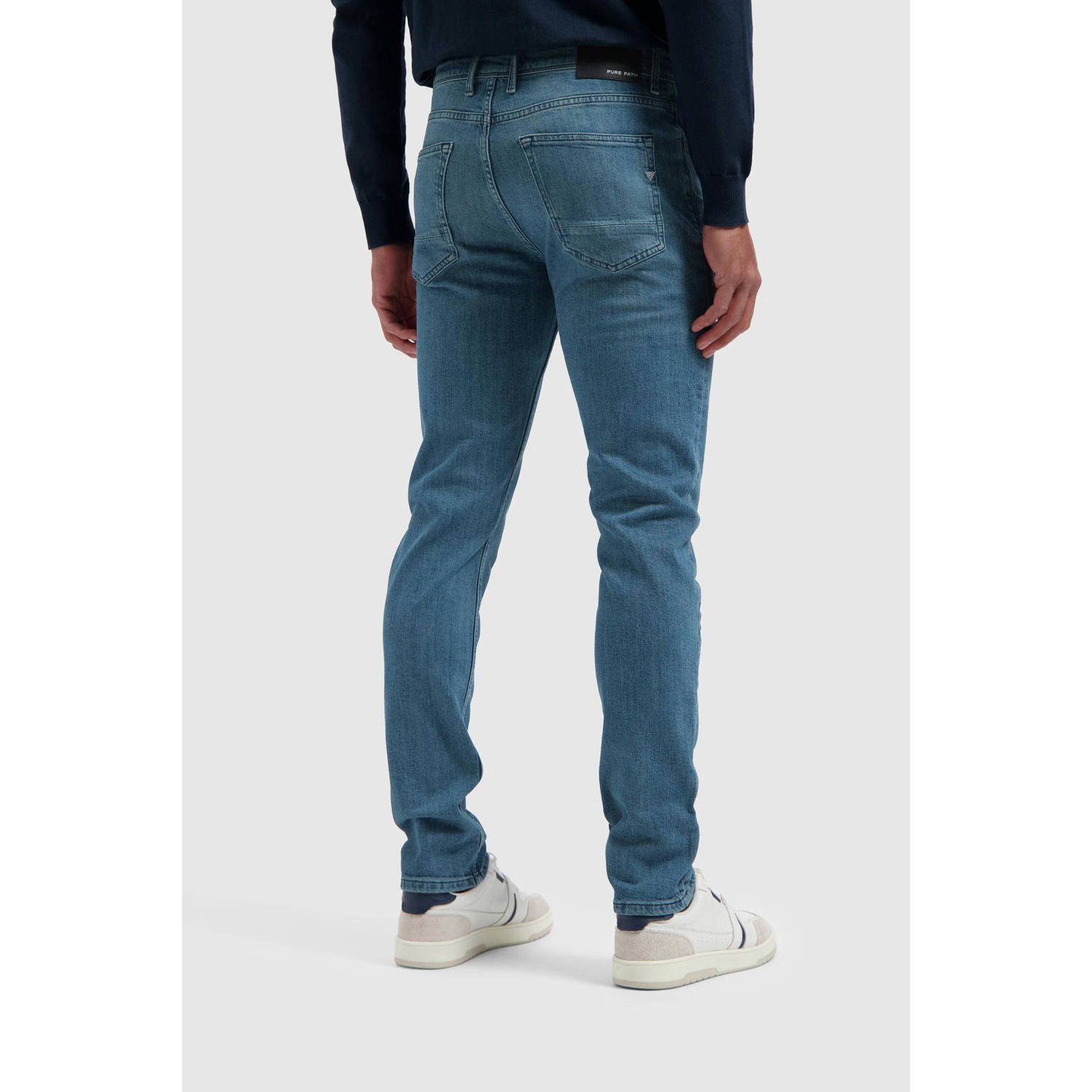 Pure Path slim fit jeans Ryan denim mid blue
