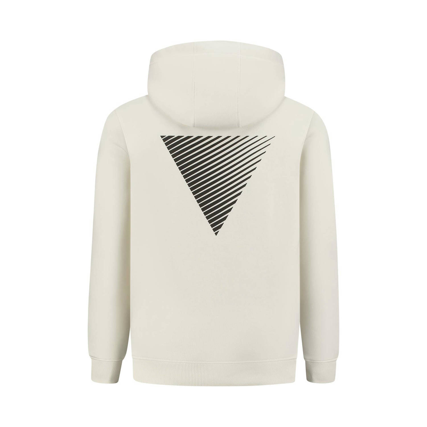 Pure Path hoodie met backprint off white