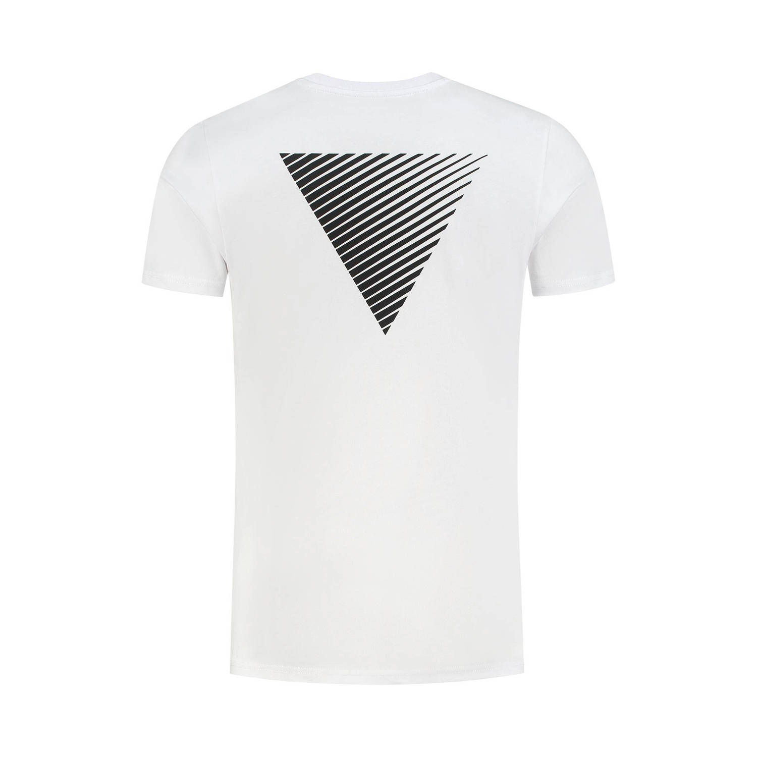 Pure Path regular fit T-shirt met backprint white