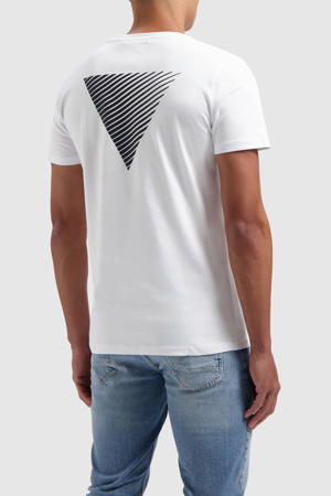 regular fit T-shirt met backprint white