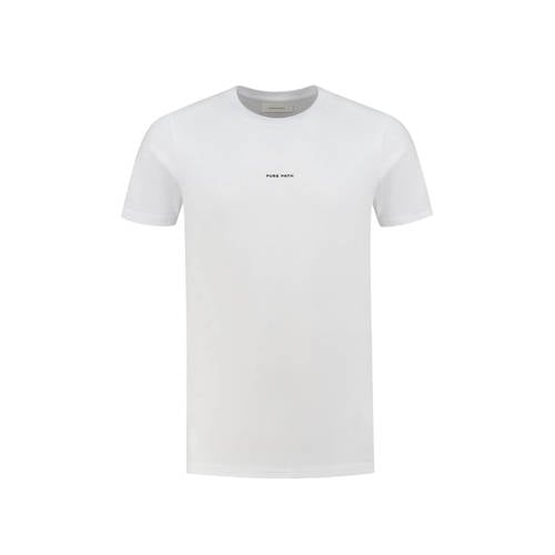 Pure Path regular fit T-shirt met backprint white afbeelding