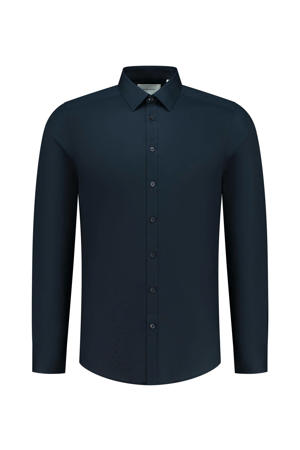 slim fit overhemd navy