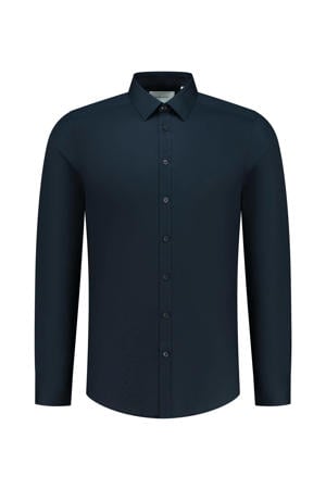 slim fit overhemd navy