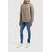 Pure Path hoodie met backprint taupe