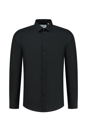slim fit overhemd black